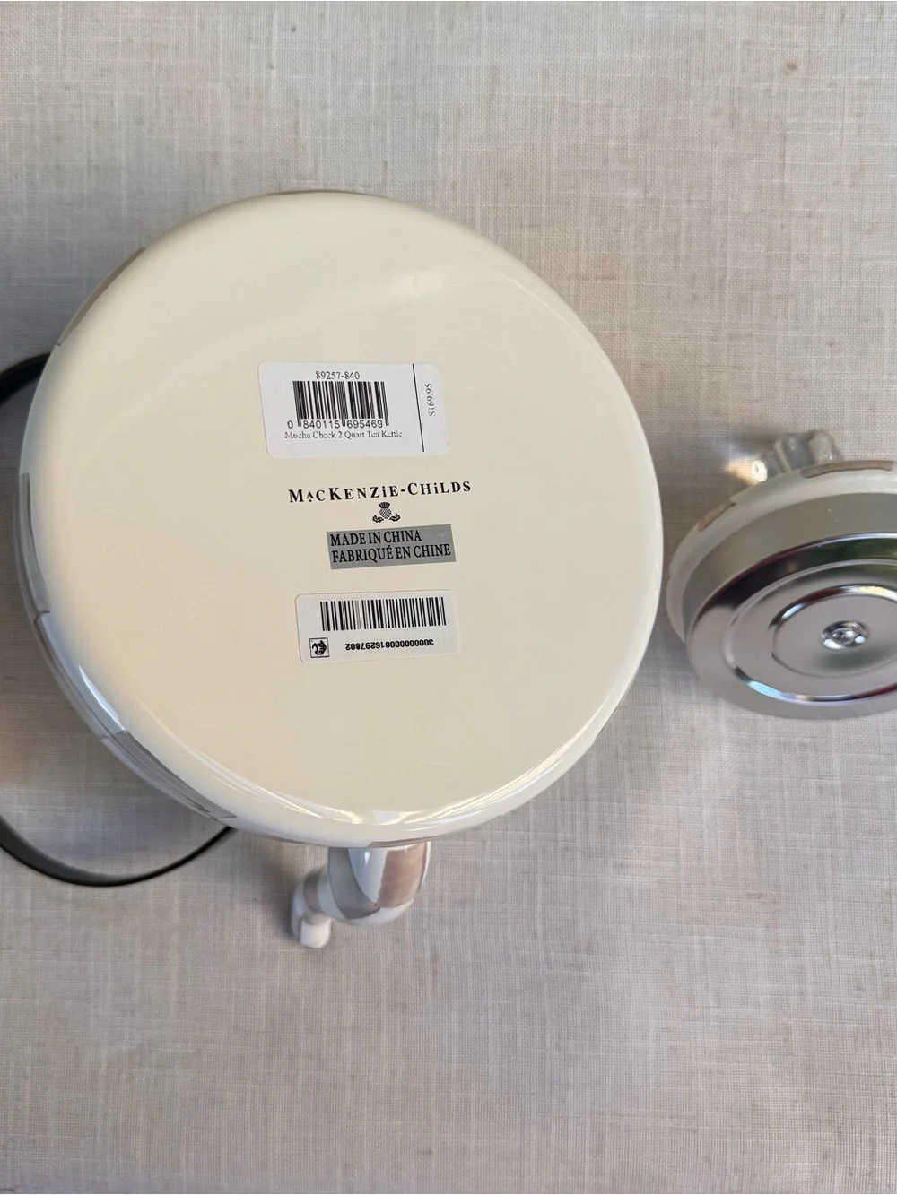 MacKenzie-Childs Mocha Check 2-Qt. Tea Kettle